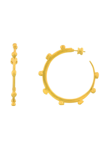Chunky Dotted Hoops 