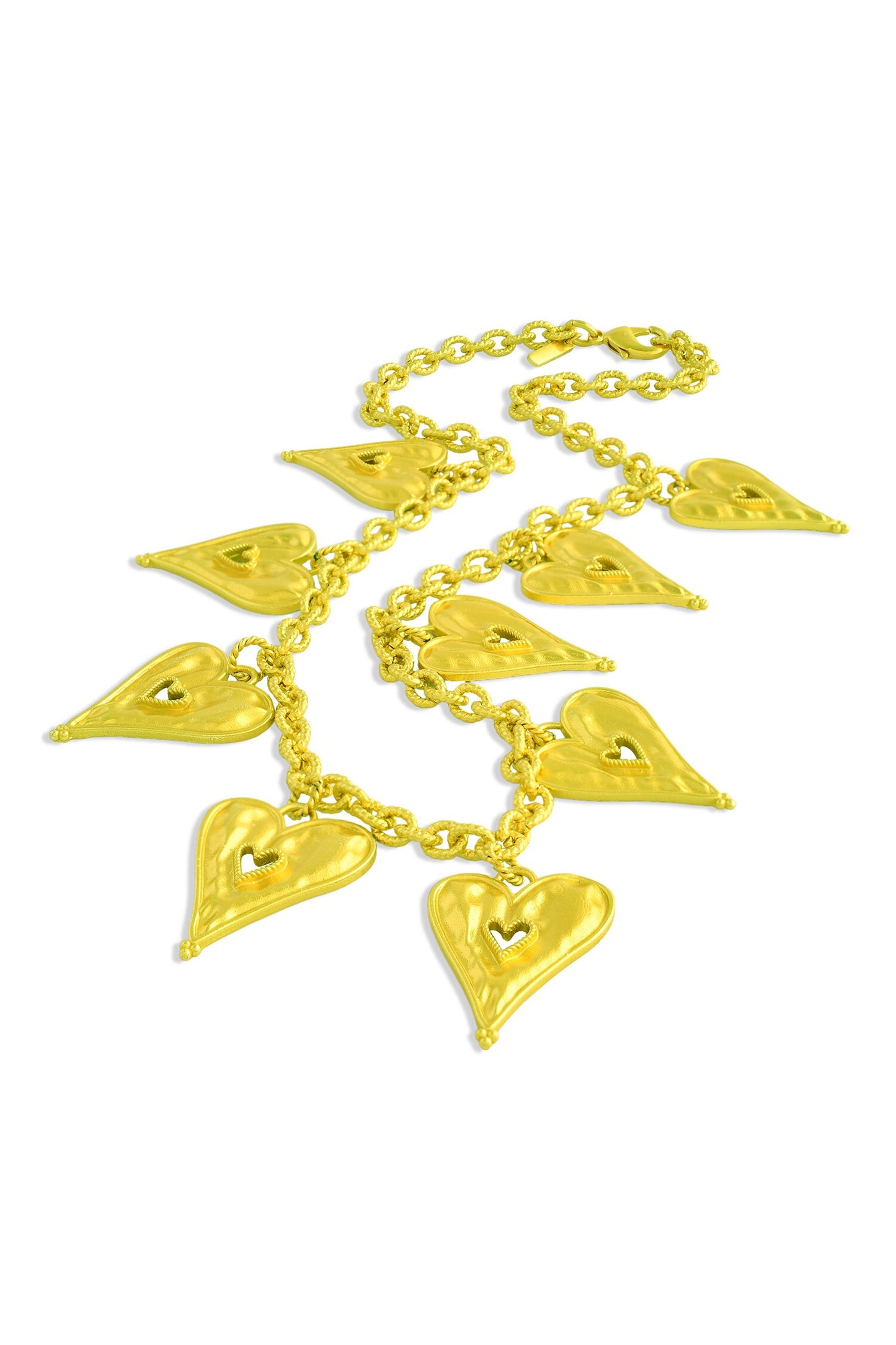 Textured Heart Necklace 
