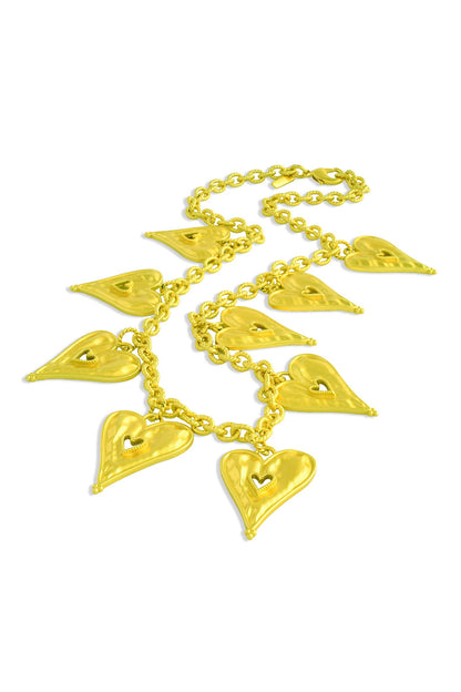 Textured Heart Necklace 