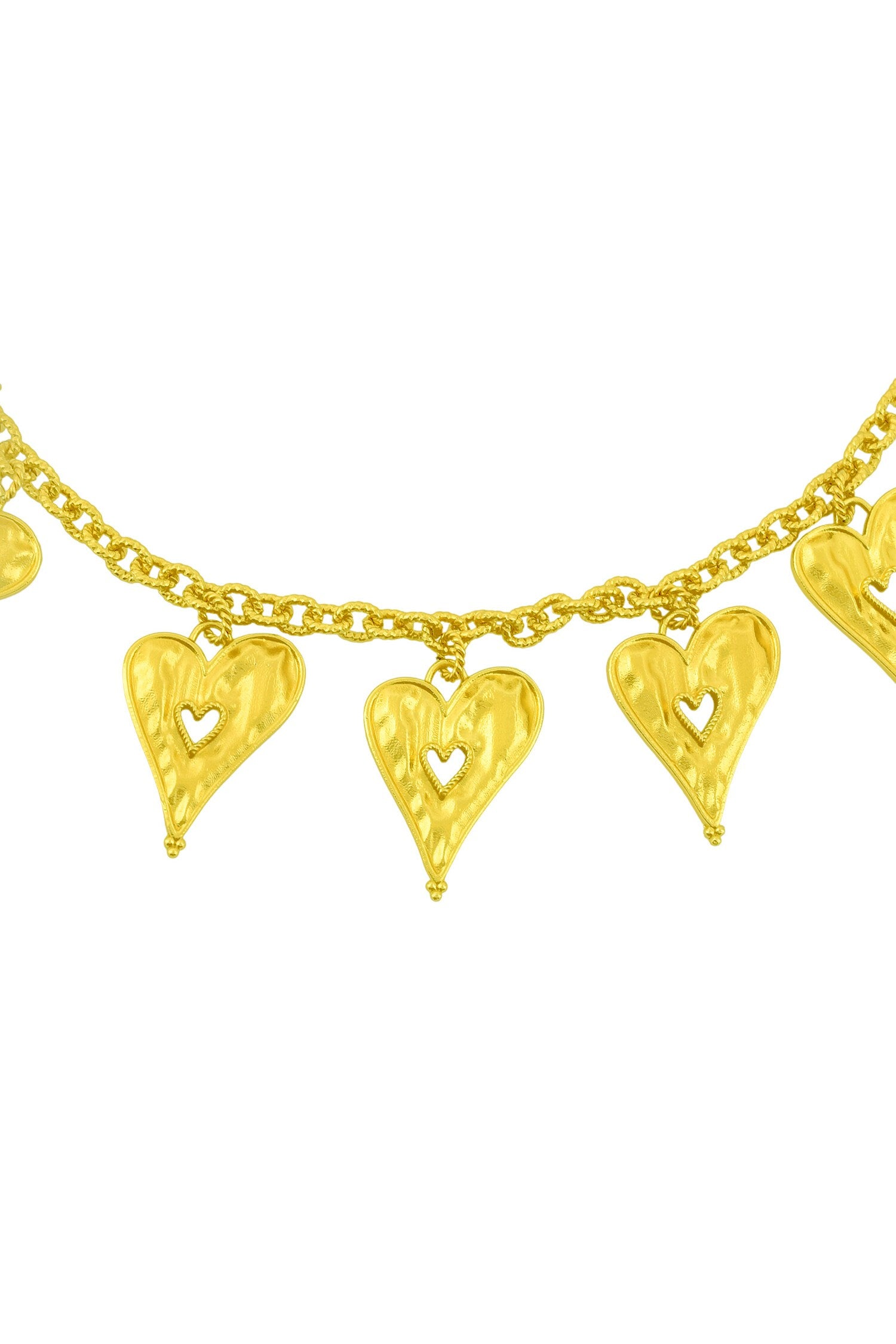 Textured Heart Necklace 