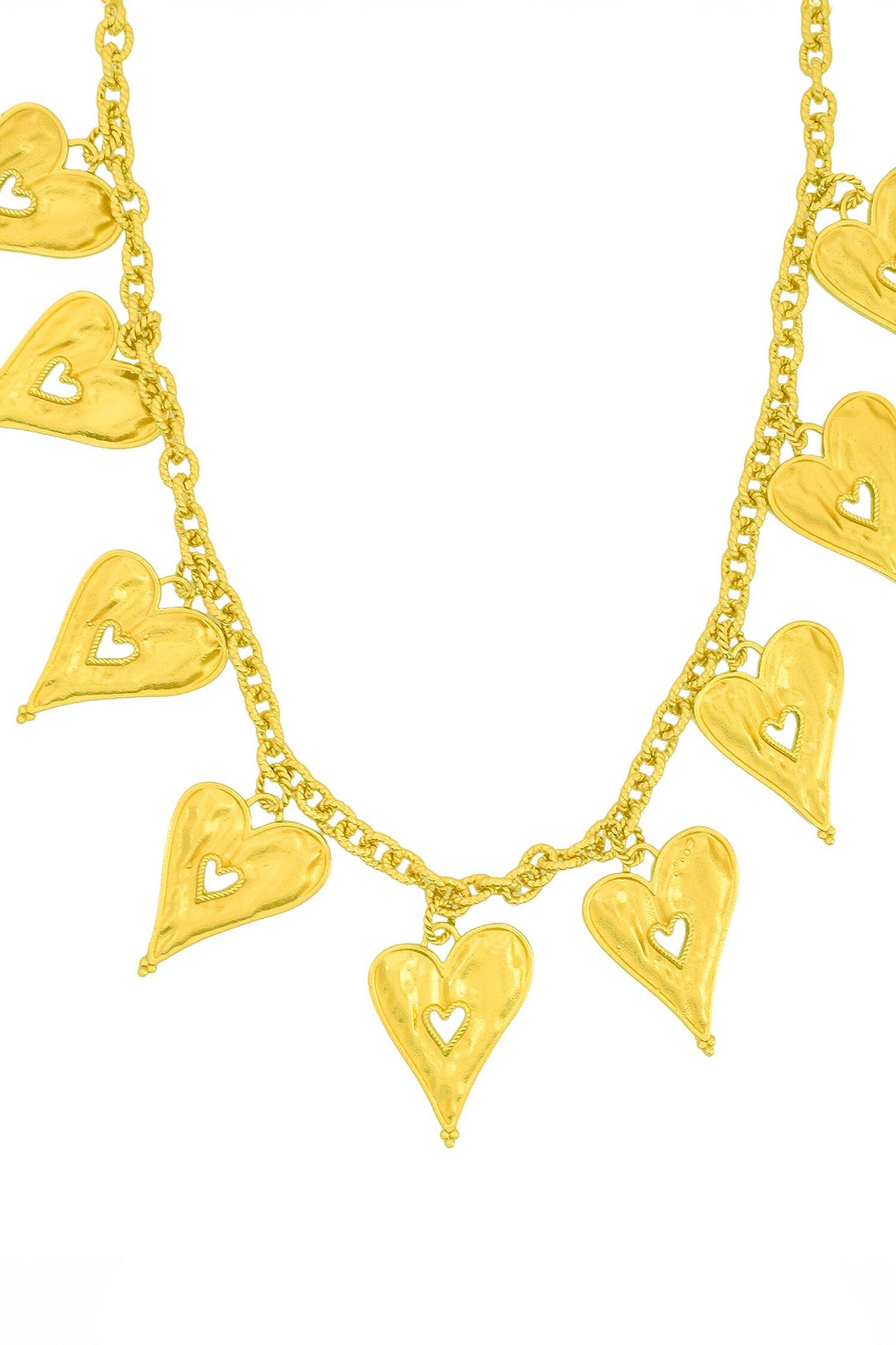 Textured Heart Necklace 