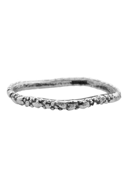 Recycled Bronze Granulated Band Stack Rings - Set Of 4 