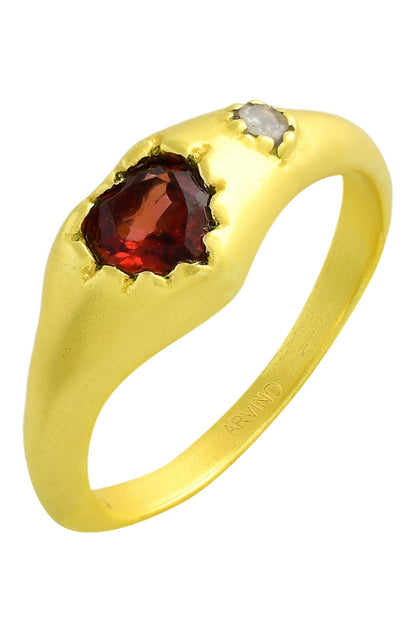 Garnet Stones Embellished Ring 