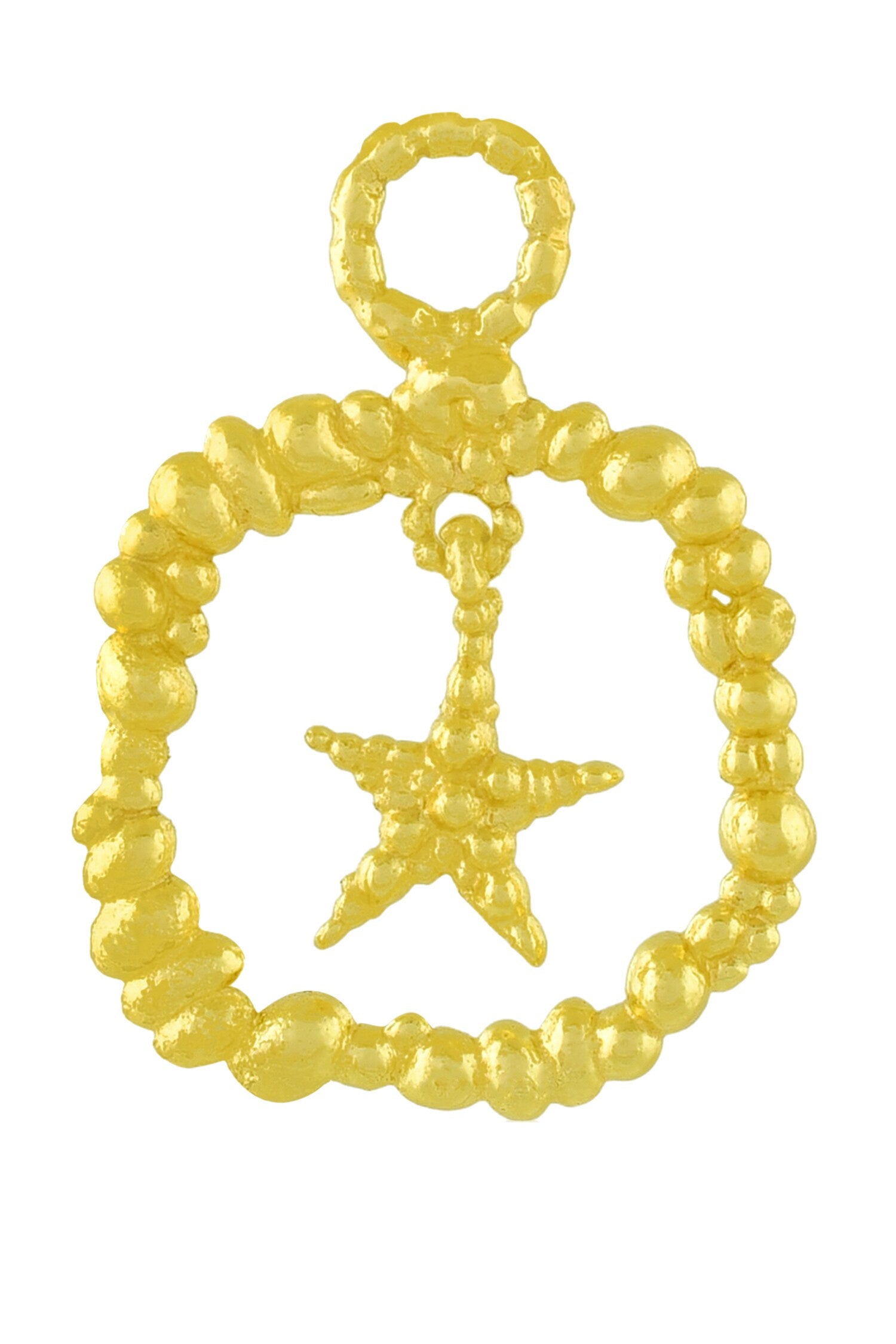 Granulated Star Charm 