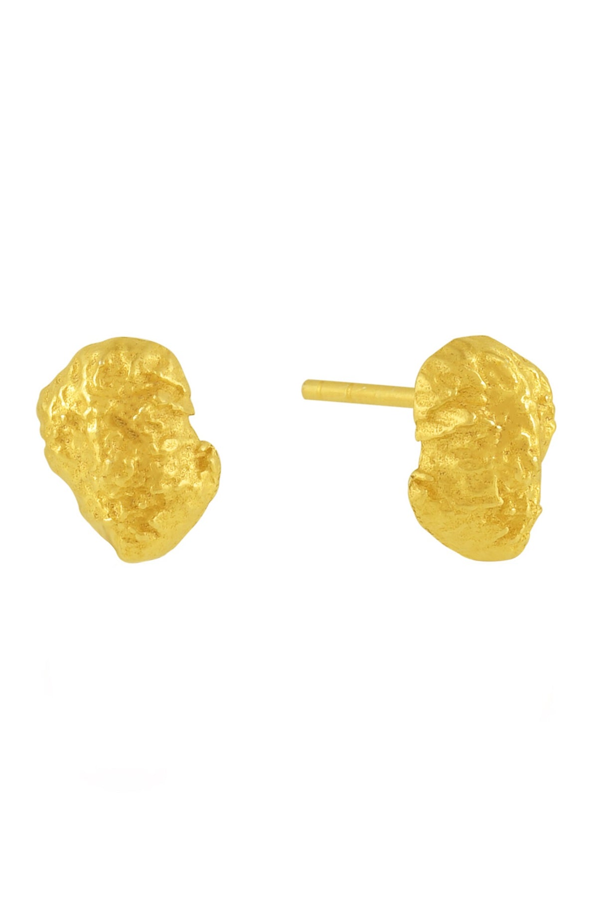 Nugget Textured Stud Earrings 
