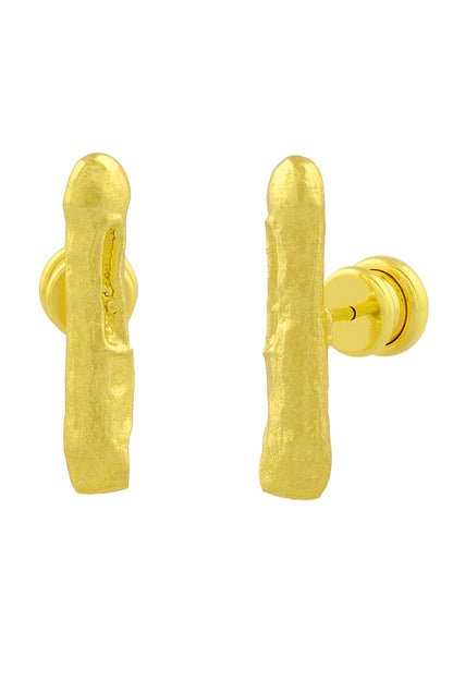 Cylindrical Bar Stud Earrings 
