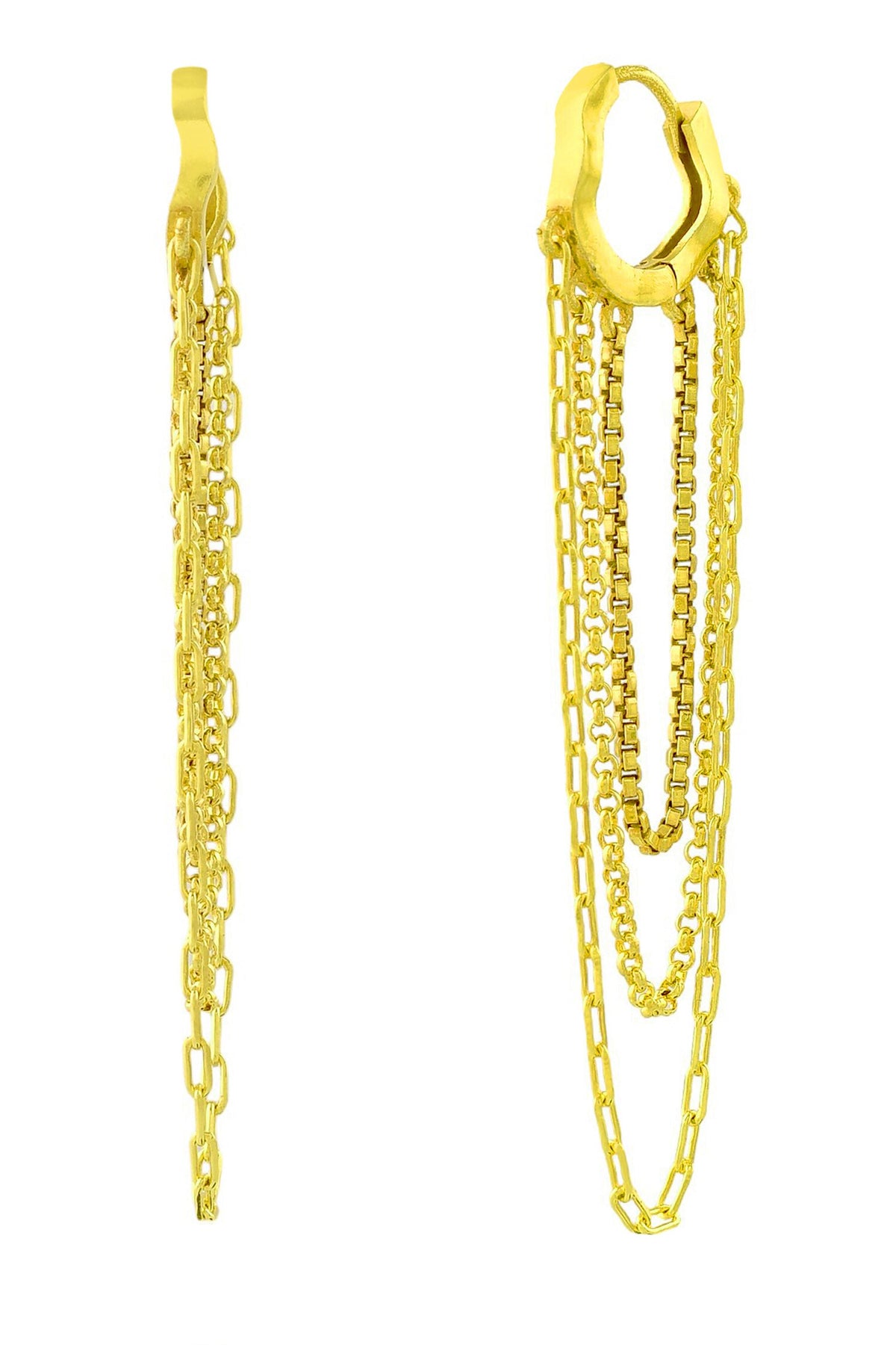 Multi Drop Chain Huggies 