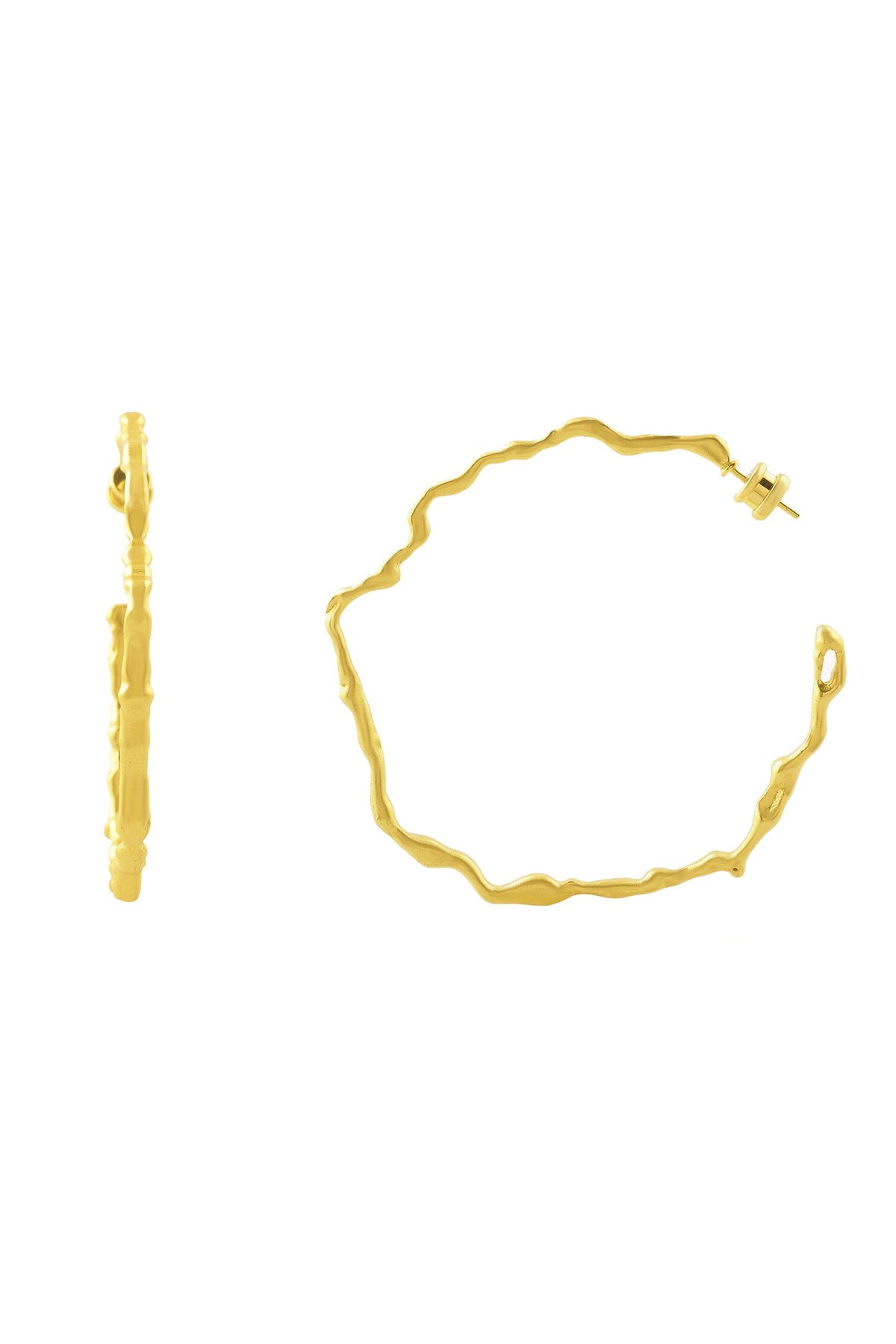 Melted Textured Hoops 