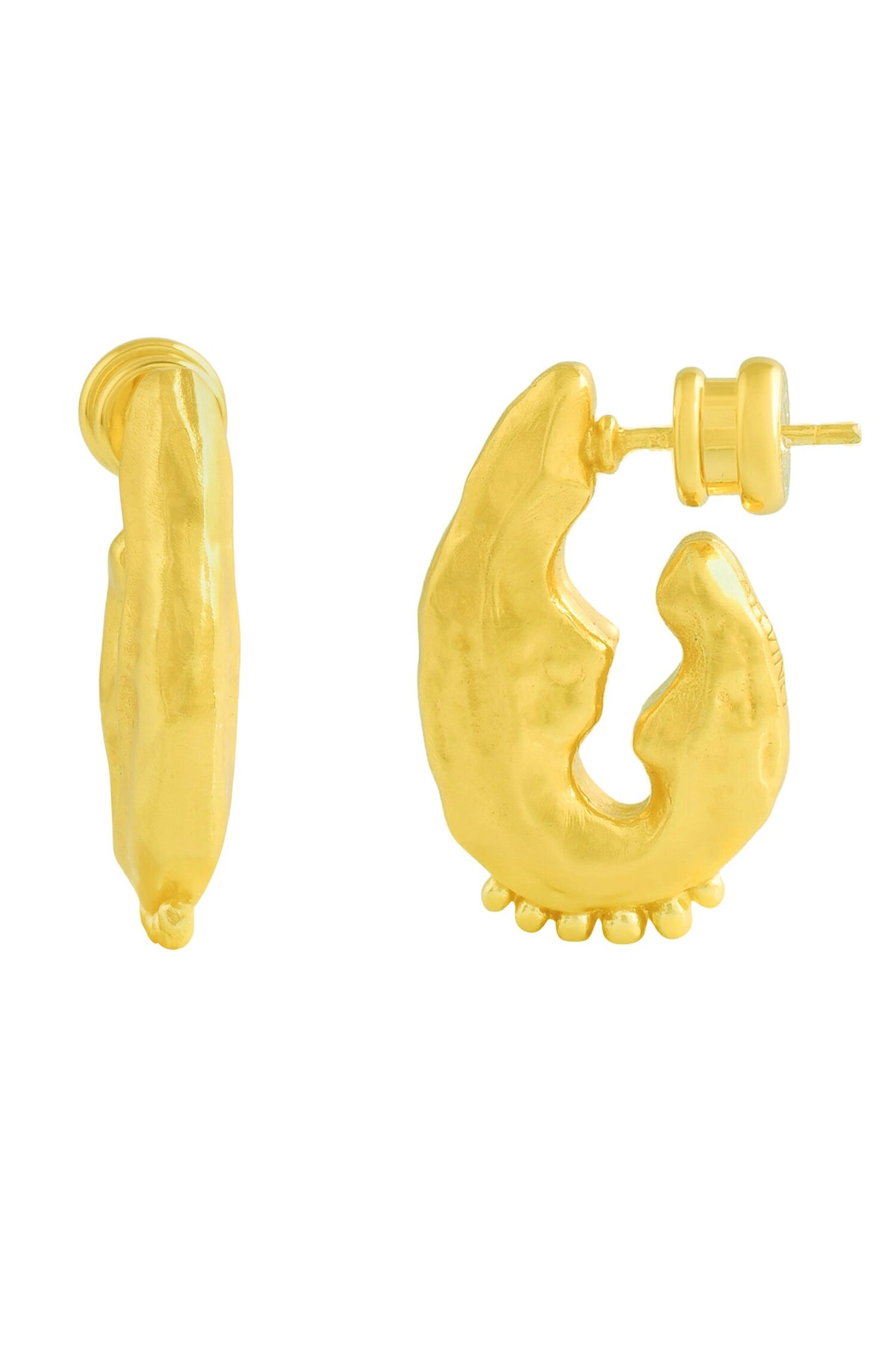 Textured Hanging Rawa Earrings 
