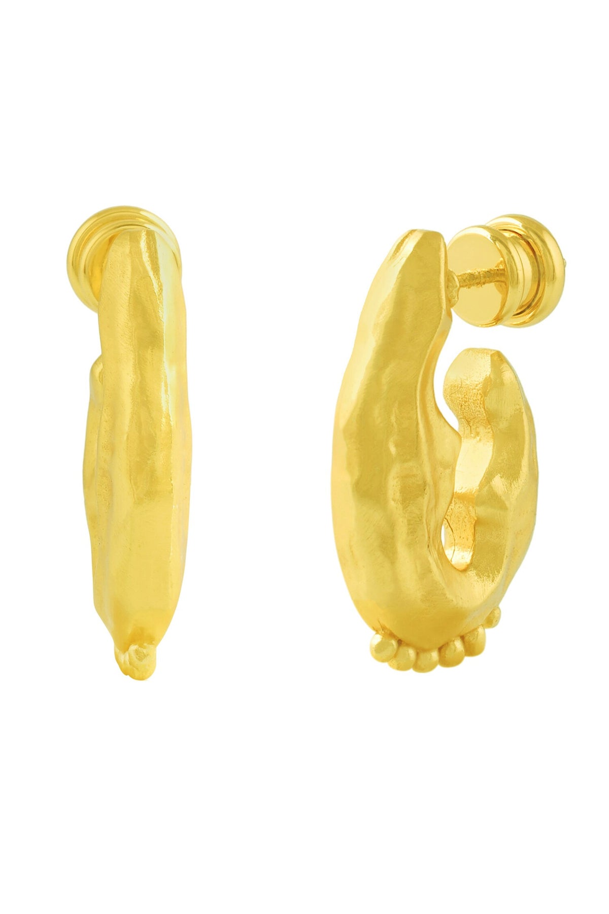 Textured Hanging Rawa Earrings 