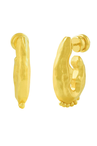 Textured Hanging Rawa Earrings 