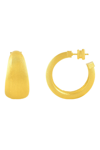 Pratapgari Striated Bold Hoops 