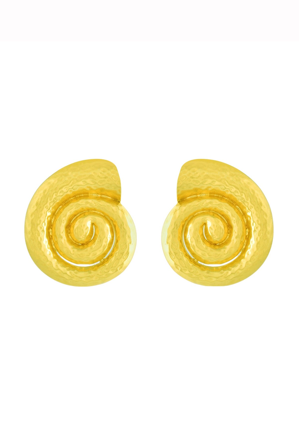 Textured Shell Stud Earrings 