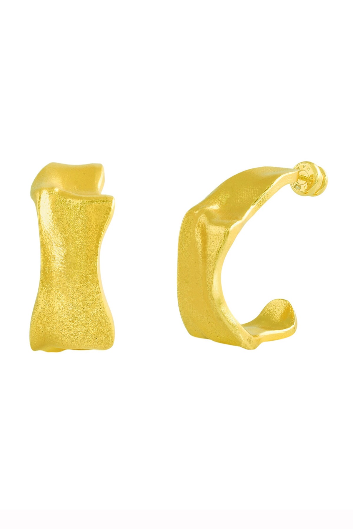 Crimped Textured Hoops 