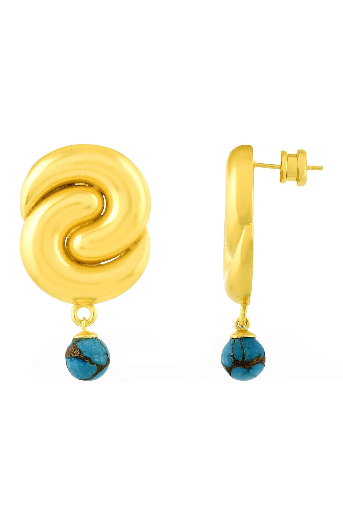 Southwest Stone Embellished Drop Earrings 