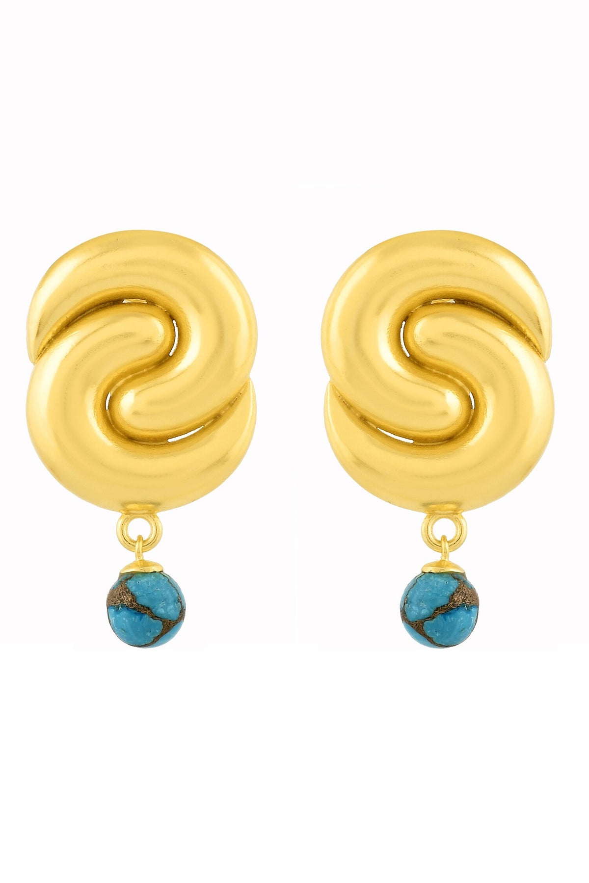 Southwest Stone Embellished Drop Earrings 
