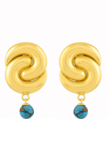 Southwest Stone Embellished Drop Earrings 