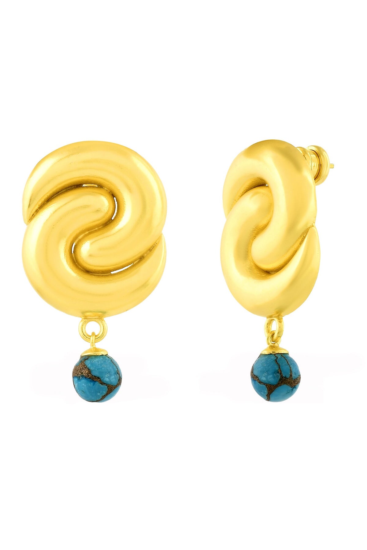 Southwest Stone Embellished Drop Earrings 