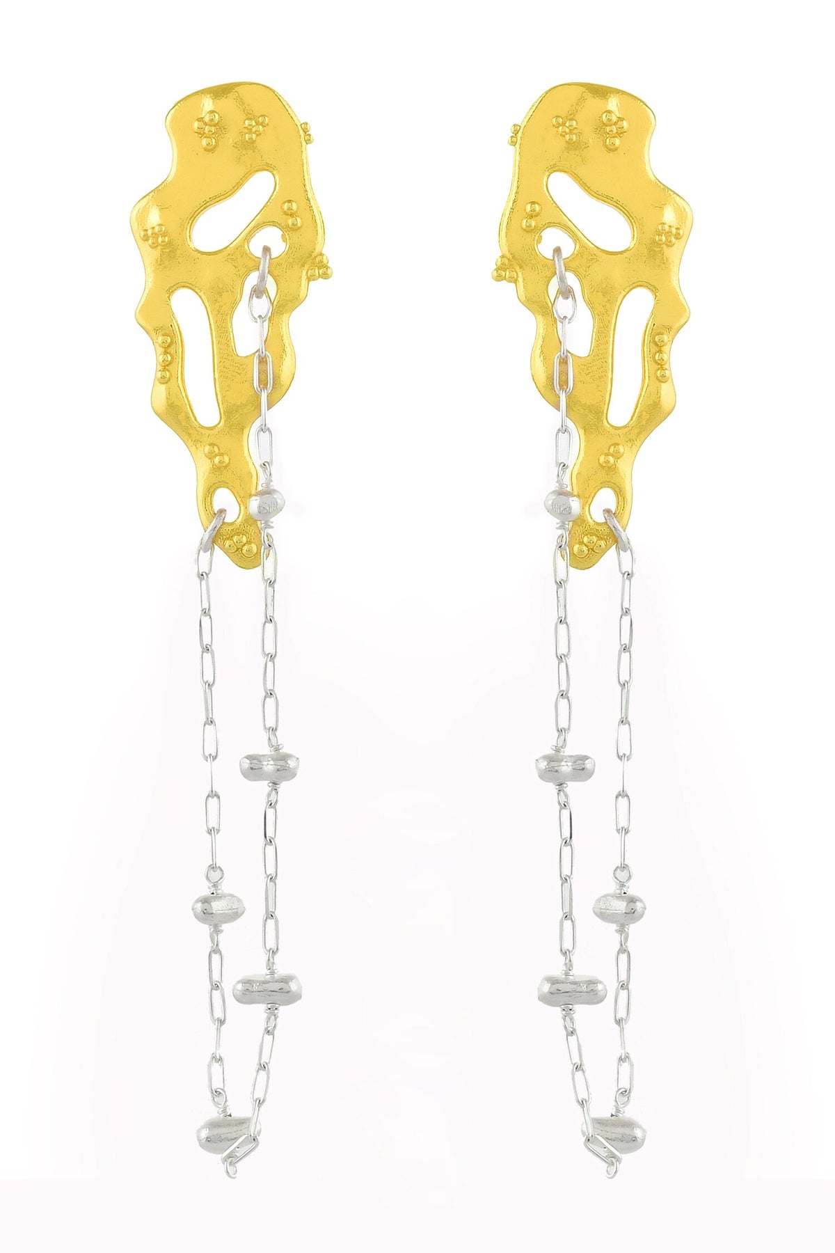 Molten Carved Dangler Earrings 