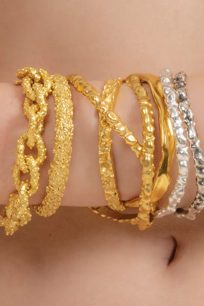 Textured Rowdy Bangle 