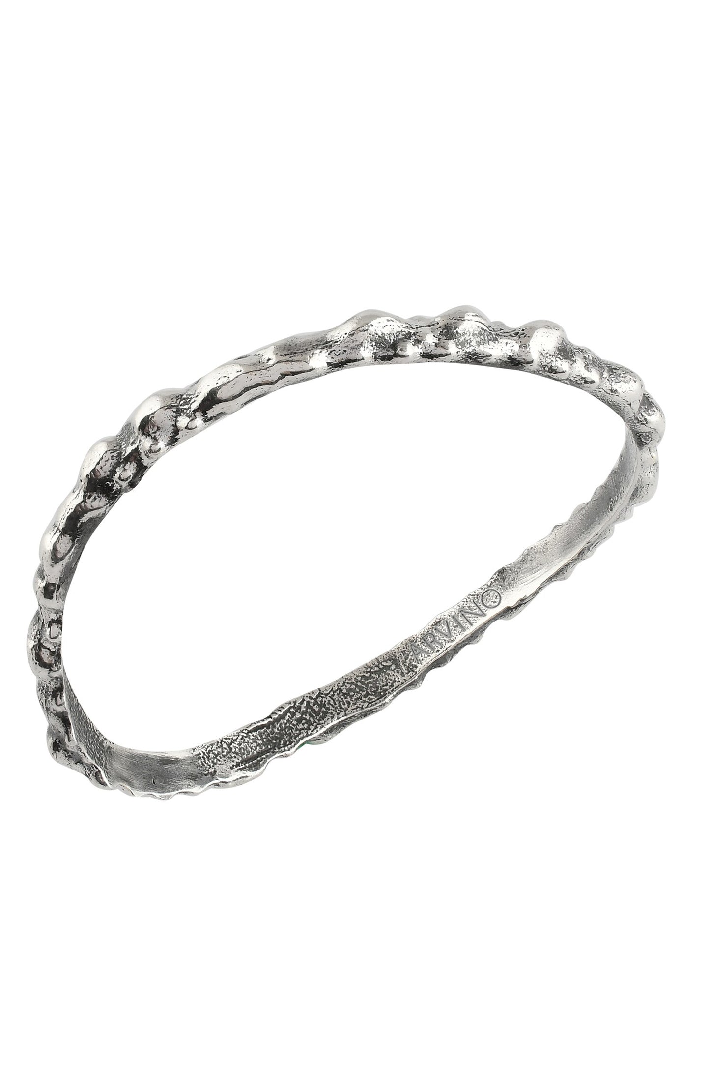 Oxidised Rowdy Textured Bangle 
