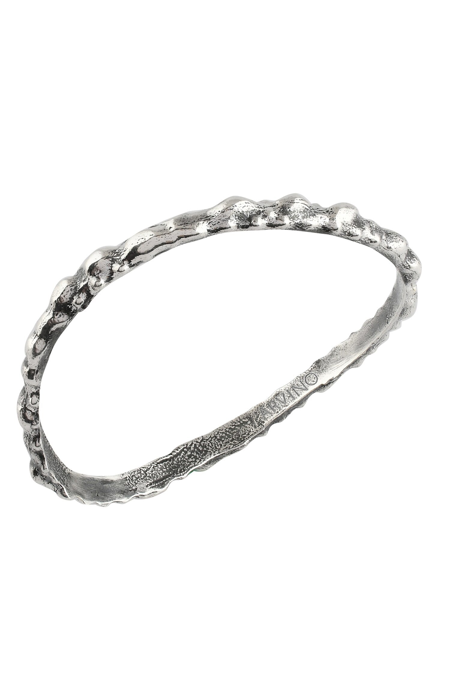 Oxidised Rowdy Textured Bangle 