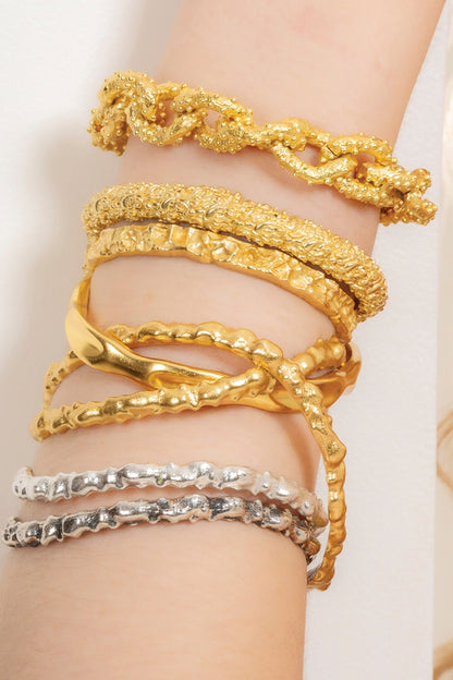 Textured Work Rowdy Bangle 