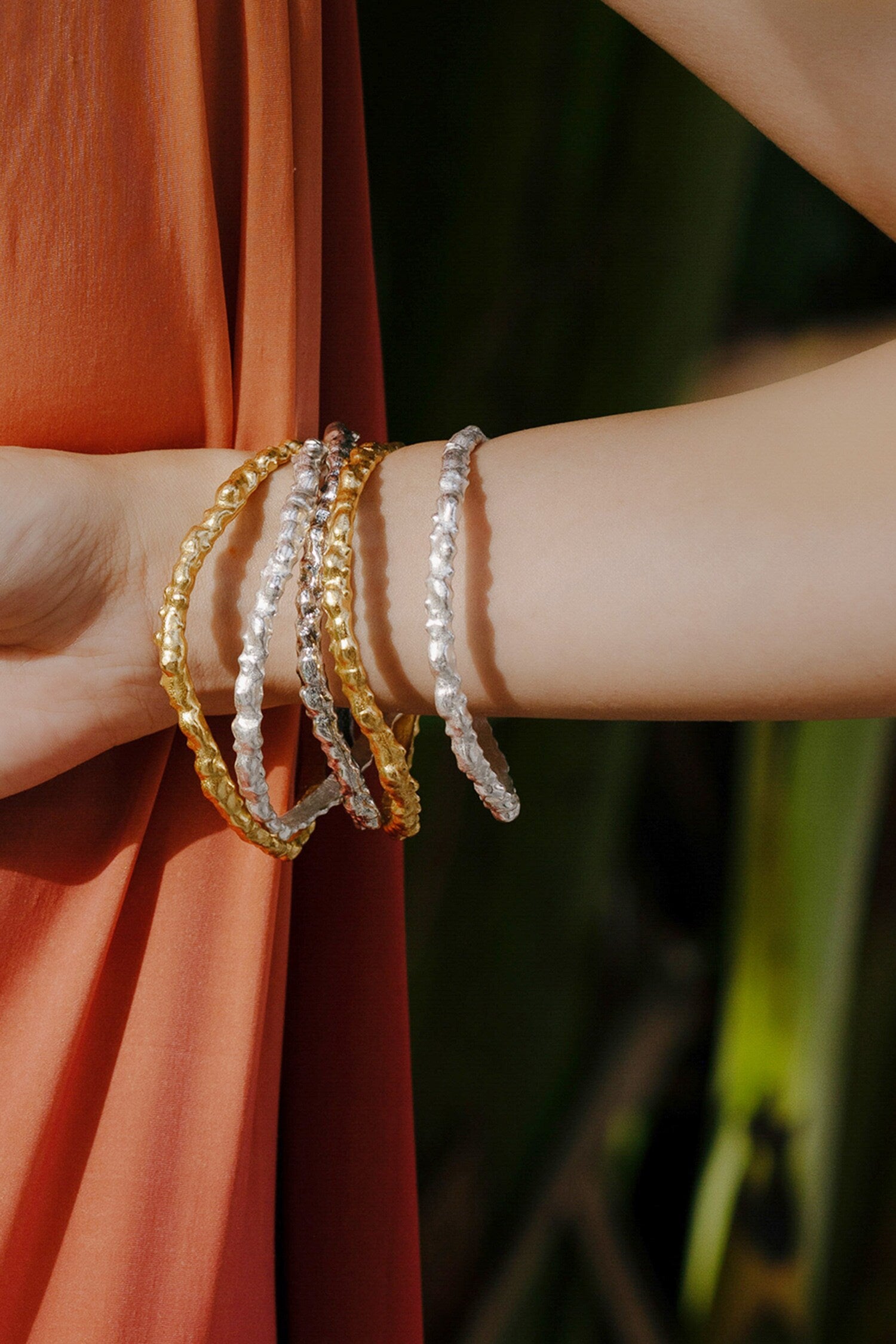 Textured Rowdy Bangle 