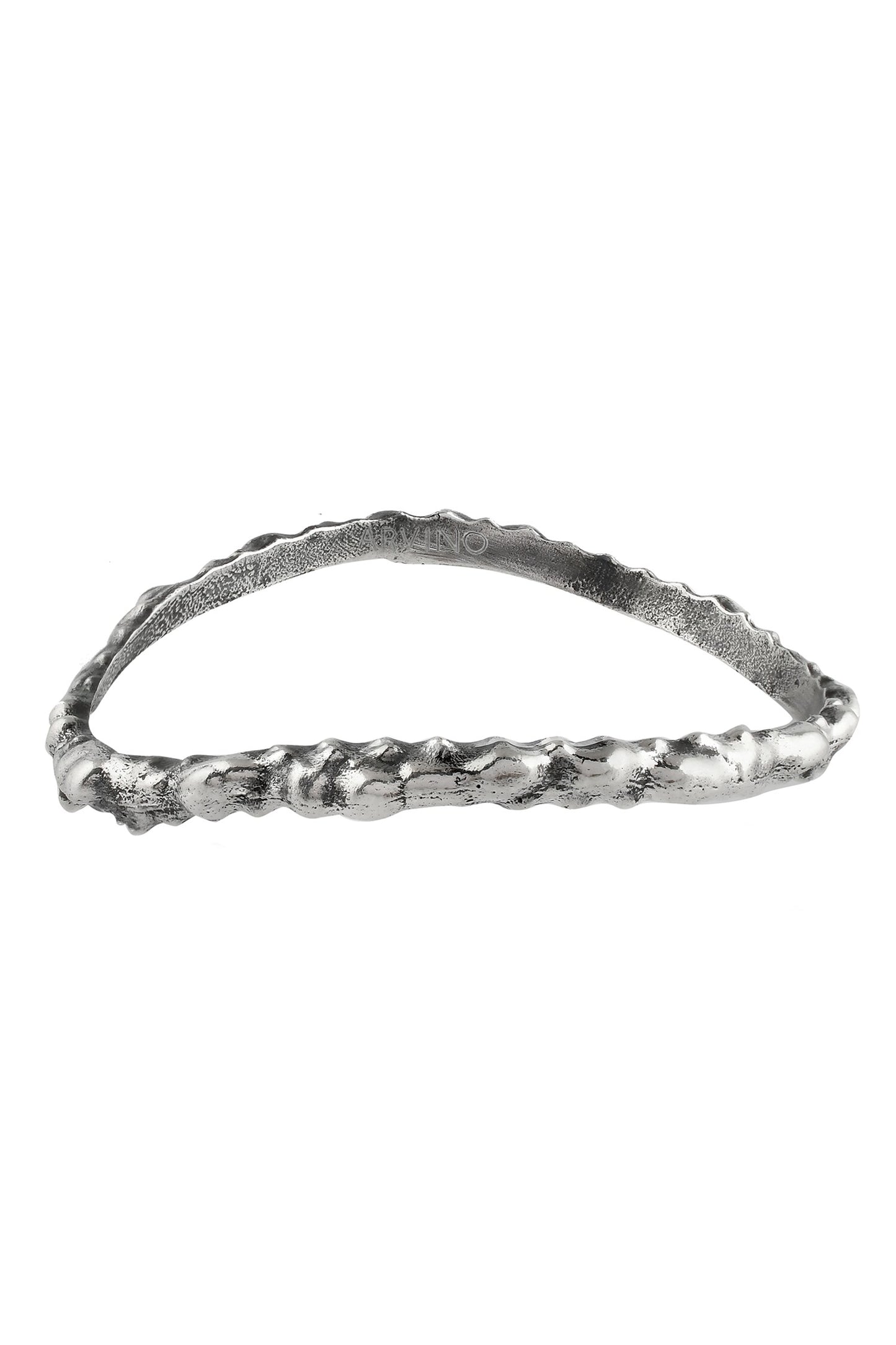 Oxidised Rowdy Textured Pattern Bangle 