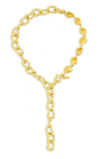Chunky Y Shaped Chain Necklace 