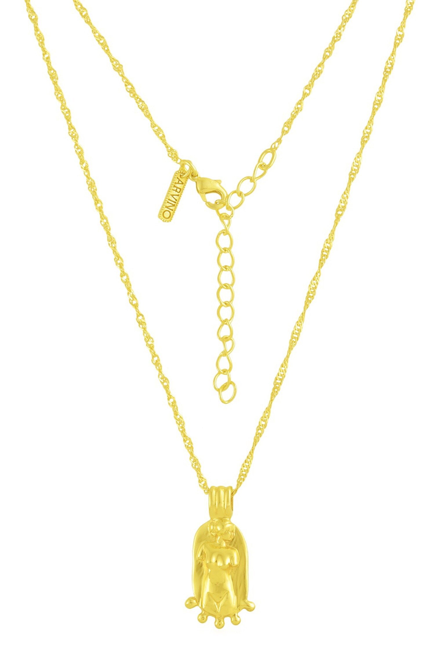 Body Charm Carved Pendant Necklace 