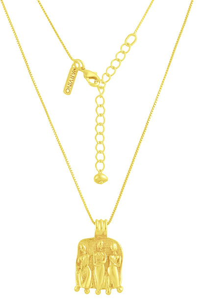 Goddess Carved Charm Necklace 