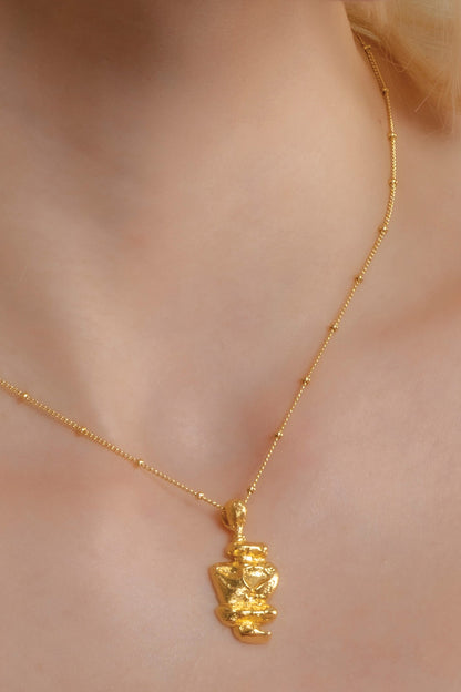 Patrimony Totem Carved Charm Necklace 