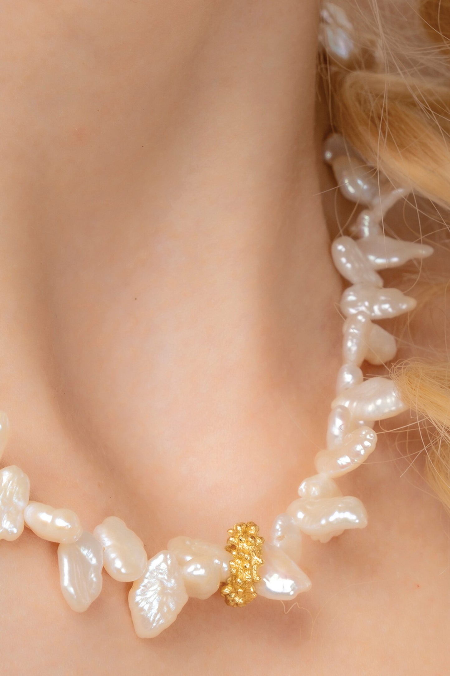 Pratapgari Melted Pearl Embellished Necklace 