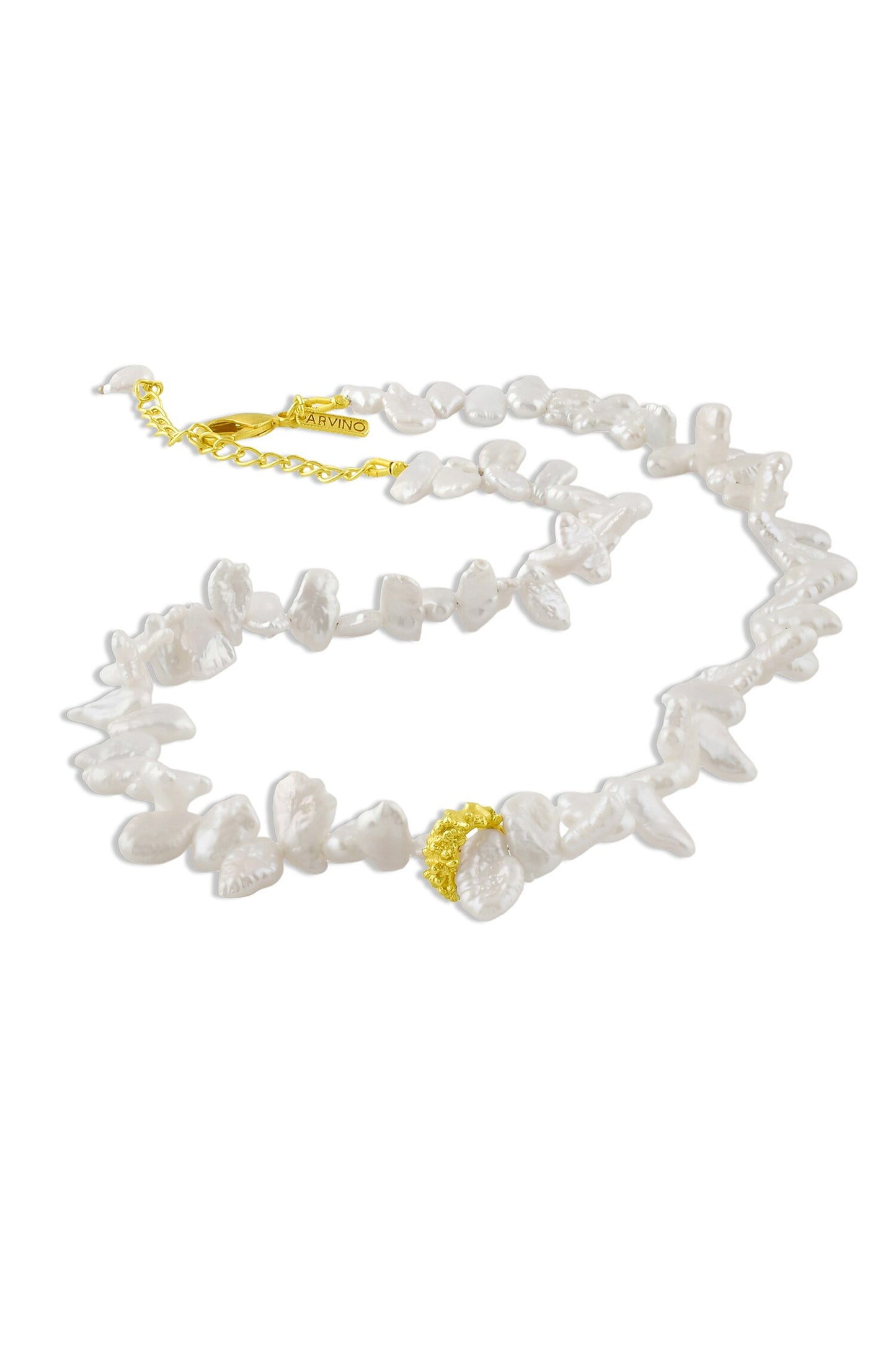 Pratapgari Melted Pearl Embellished Necklace 