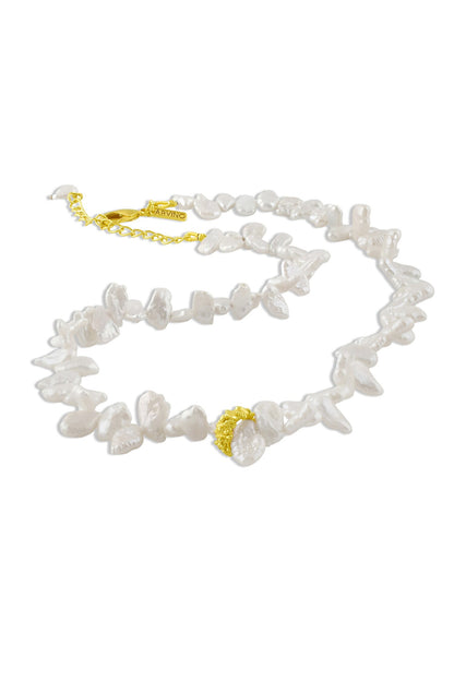 Pratapgari Melted Pearl Embellished Necklace 