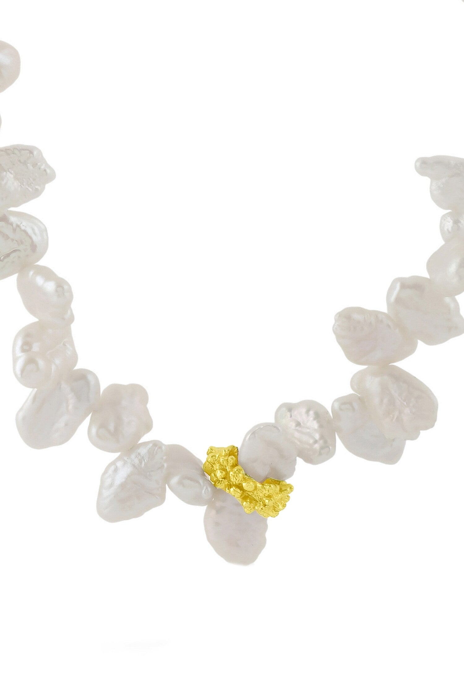 Pratapgari Melted Pearl Embellished Necklace 