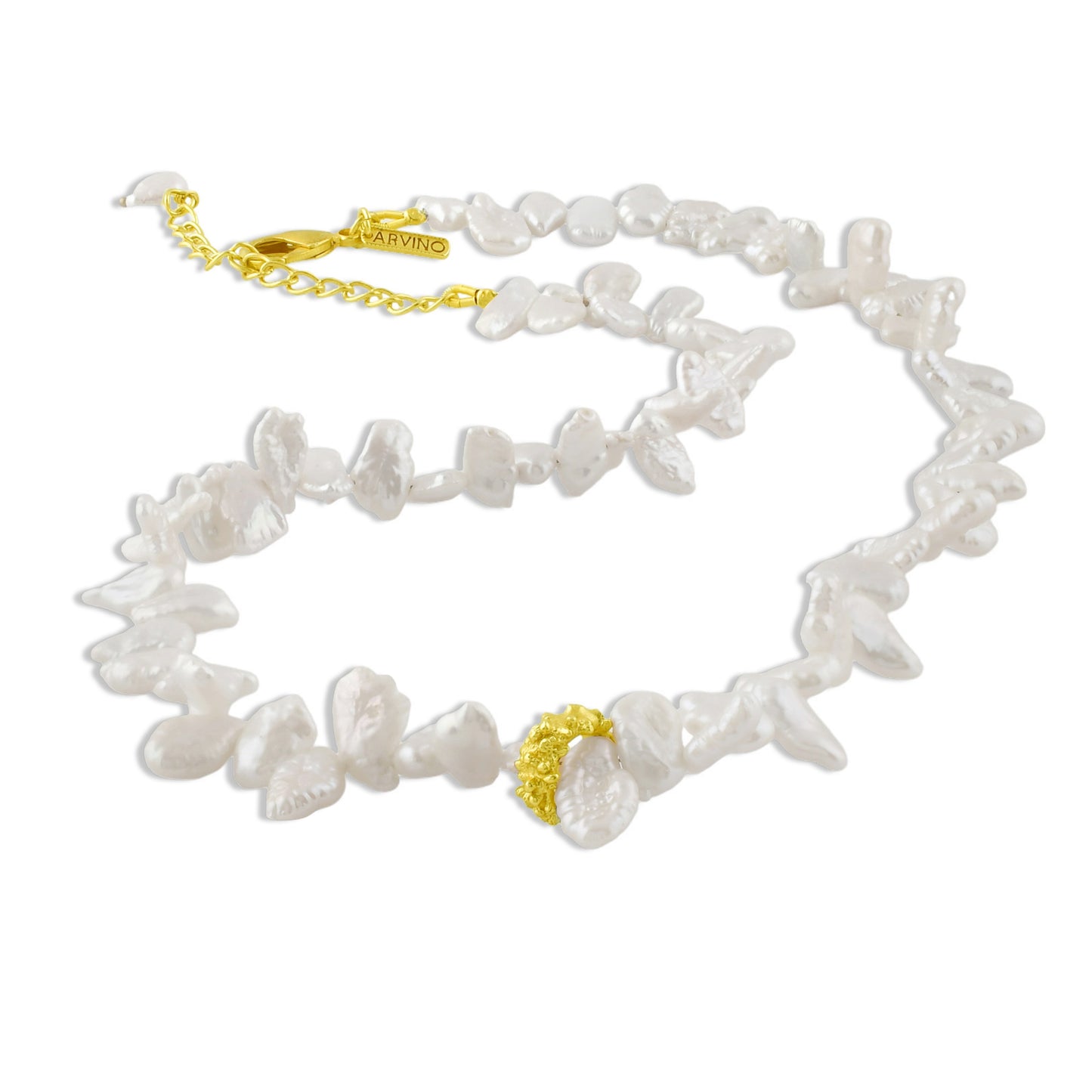 Pratapgari Melted Pearl Embellished Necklace 