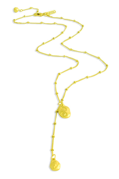 Solid Drop Charm Necklace 
