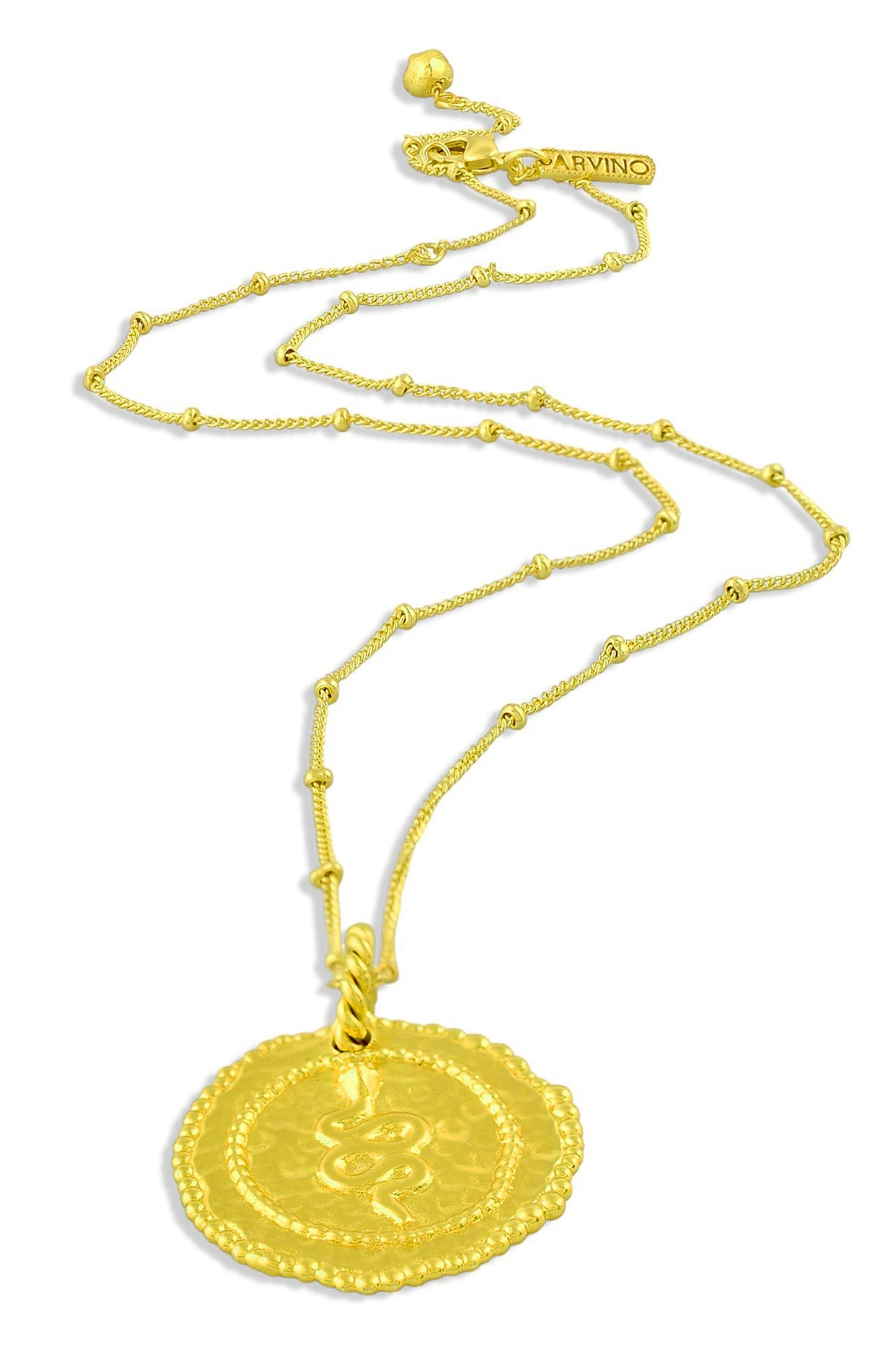 Pratapgari Snake Coin Charm Pendant Necklace 