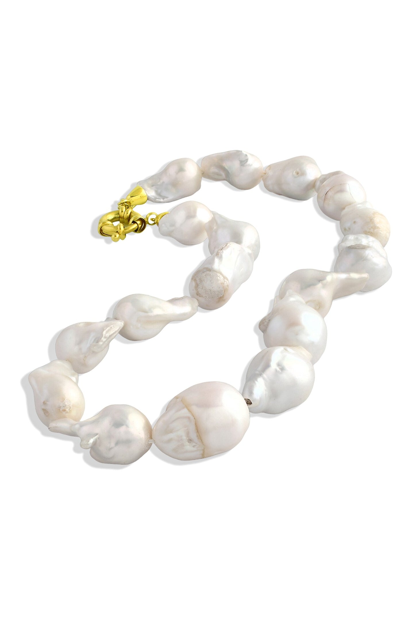 Baroque Pearl Embellished Necklace 