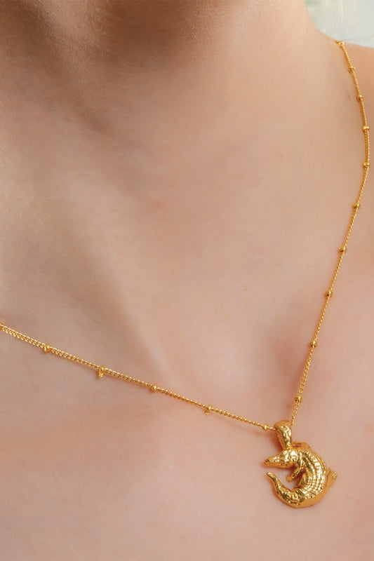 Croc Chain Cram Necklace 