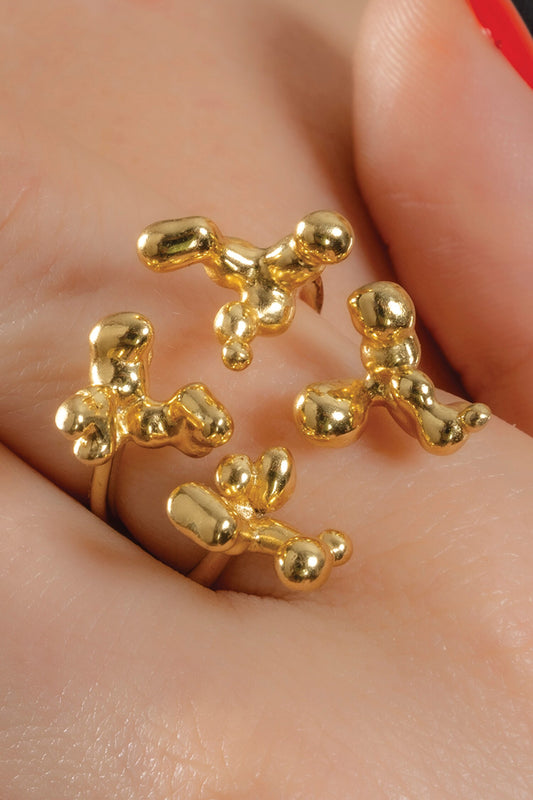 Recycled Bronze Pellet Ring 