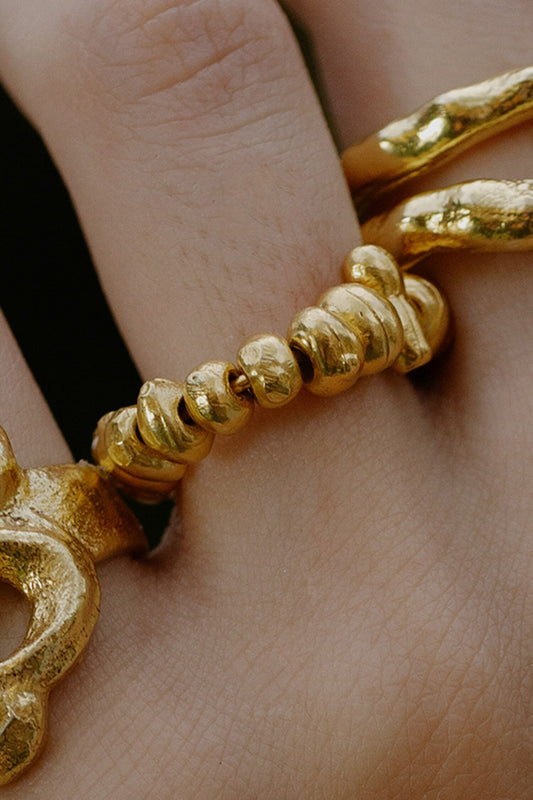 Molten Beaded Ring 