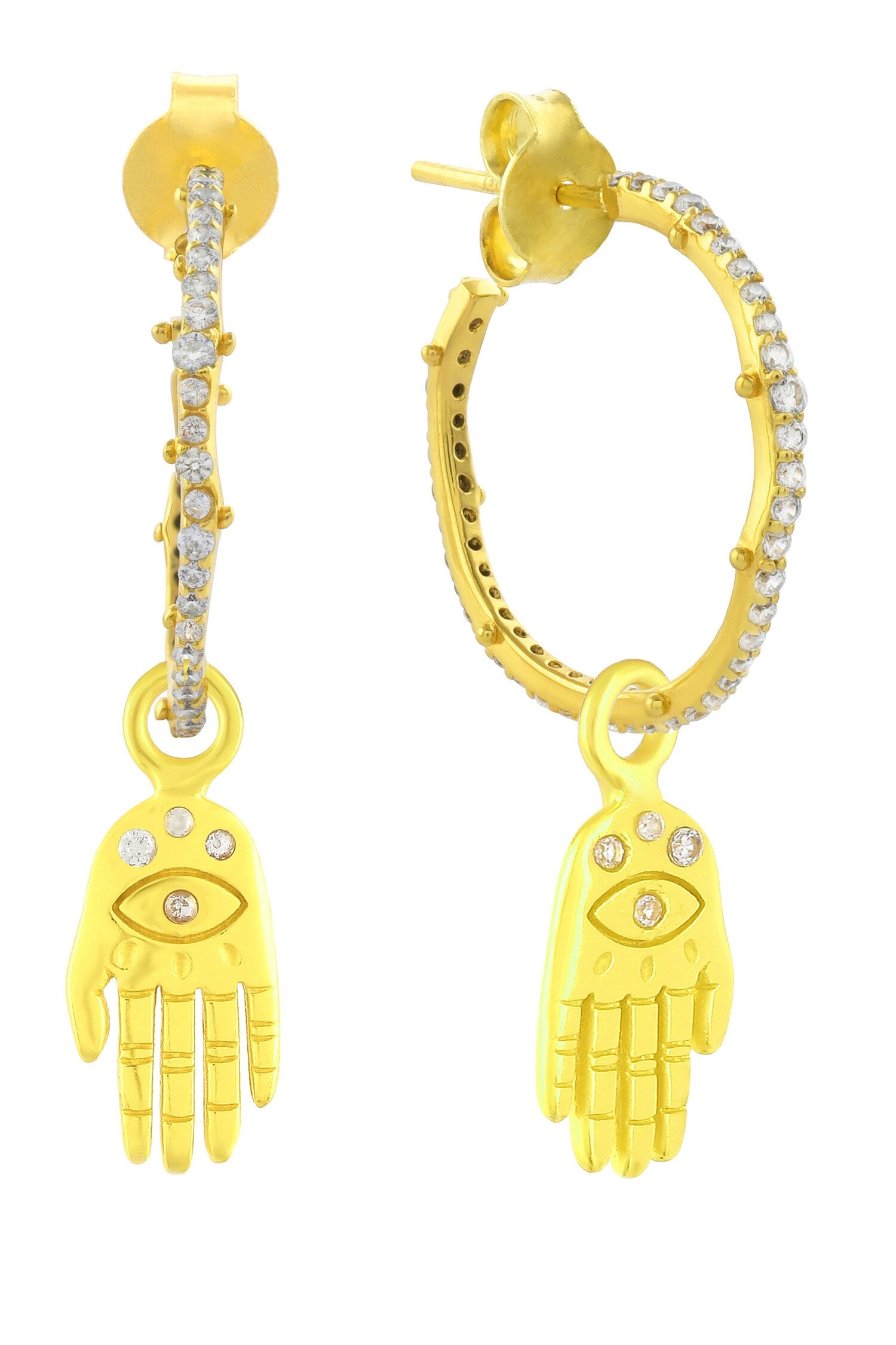 Hamsa Embellished Charms - Set of 2 
