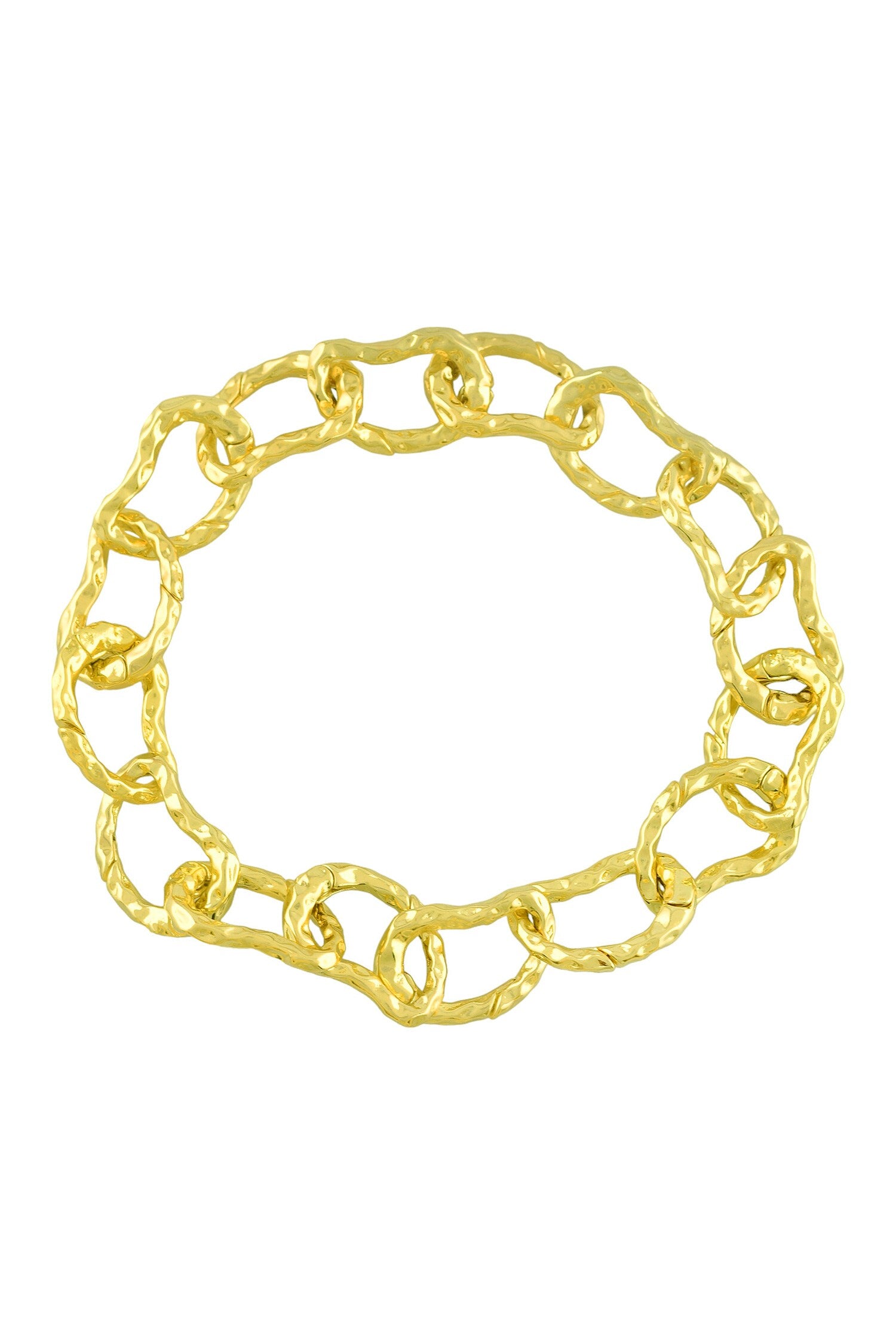 Textured Chain Link Bracelet 