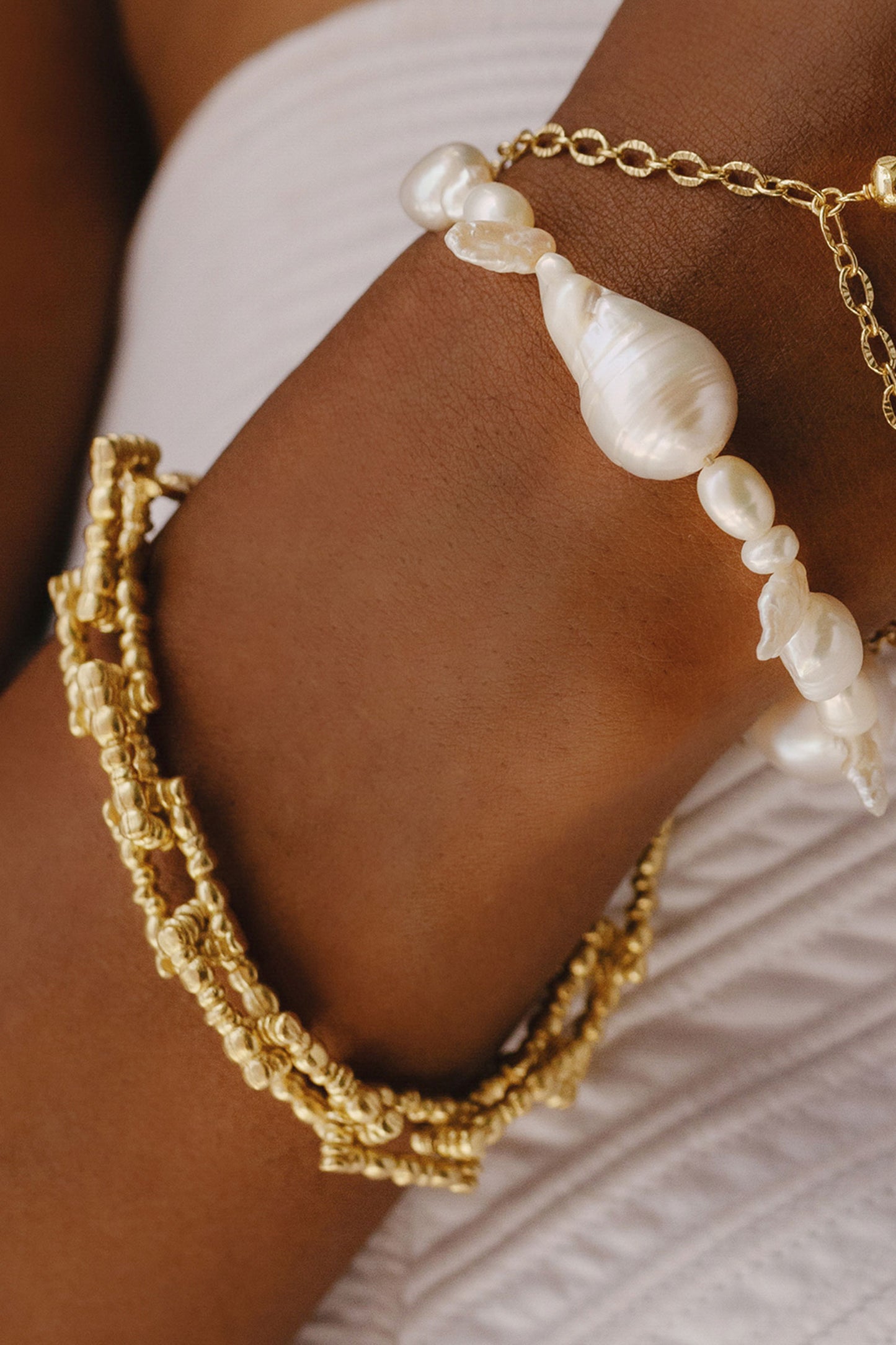 Chunky Dotted Chain Link Bracelet 