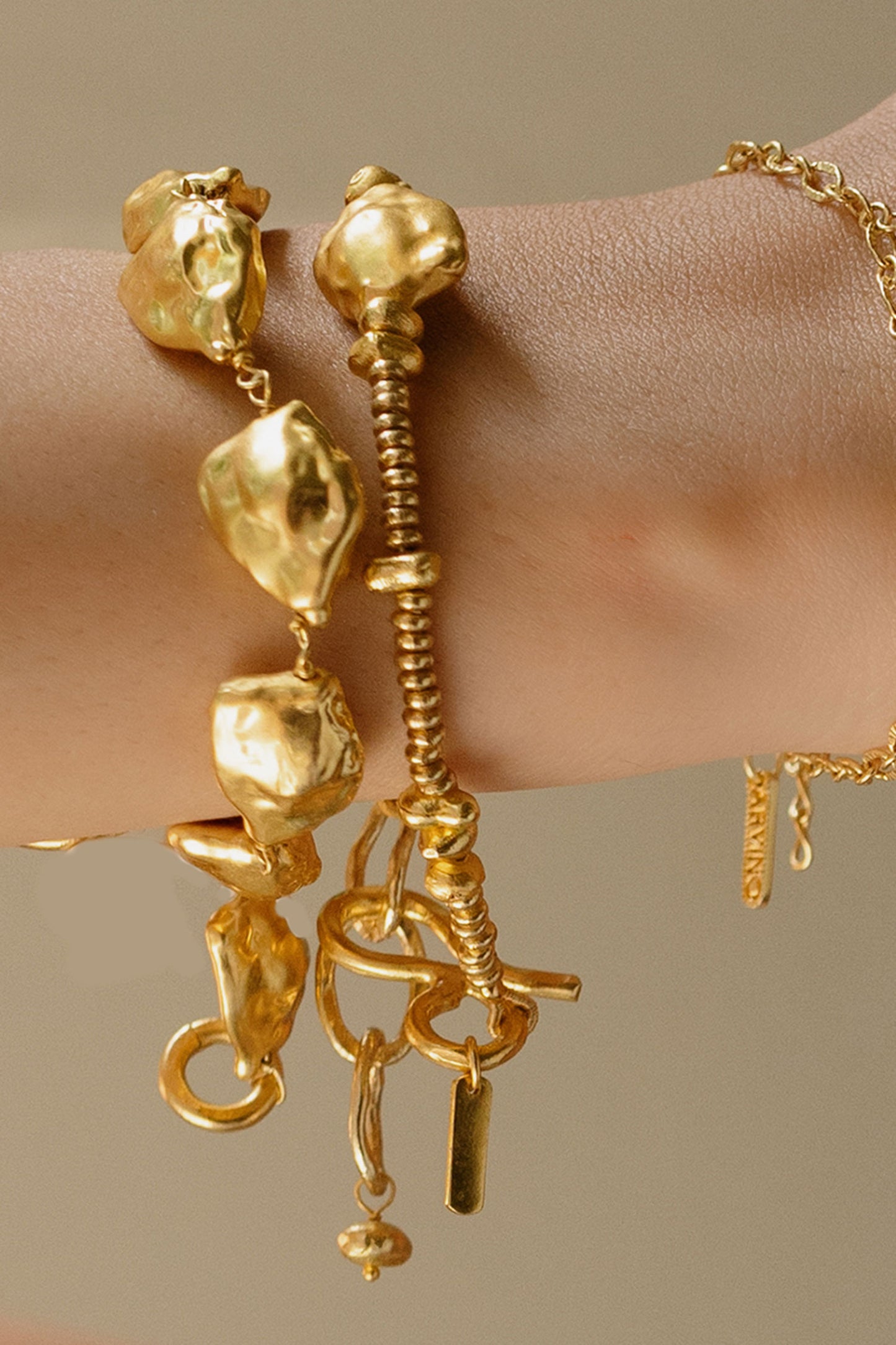 Molten Nugget Station Bracelet 