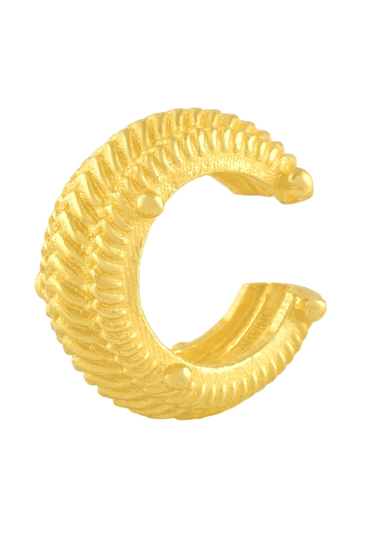 Dotted Carved Ear Cuff - Single Pc 