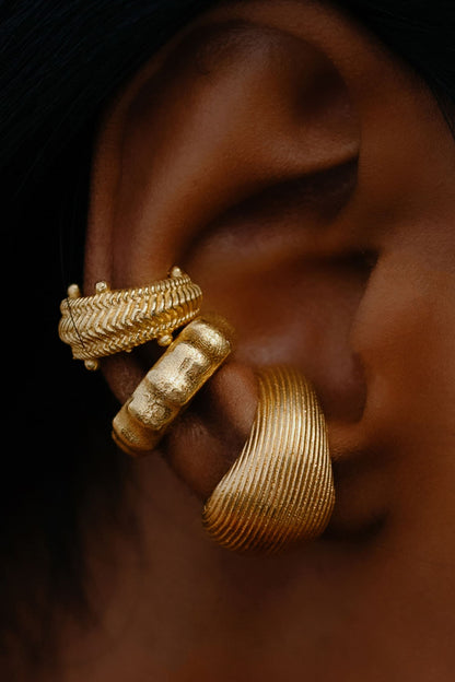 Molten Textured Ear Cuff - Single Pc 